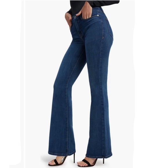 Good American Good Legs Flare Jeans - Picture 3 of 5